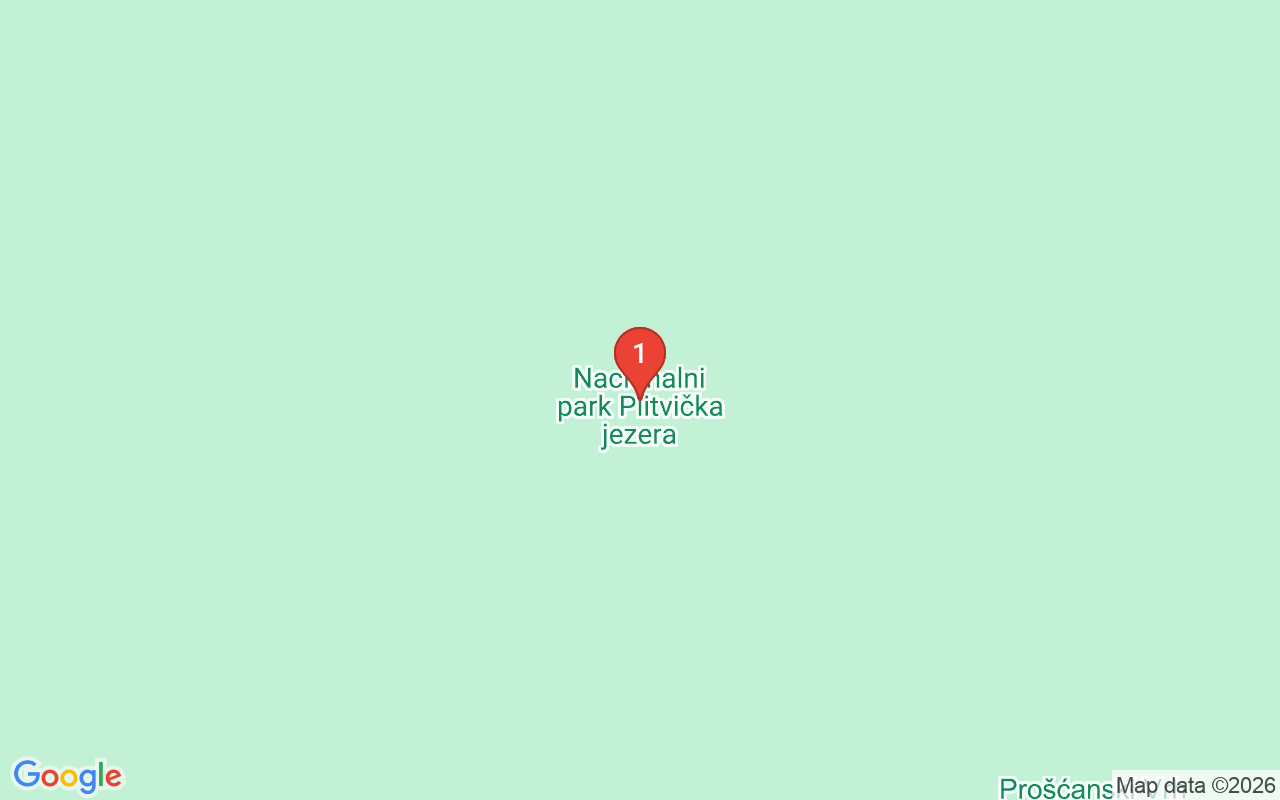 Driving map — Plitvice Lakes National Park
